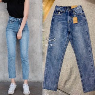 JH1718#ยีนส์ทรงบอยมีS-XL#jeans house