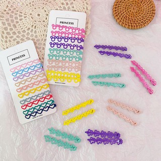 💛🌈 Candy hair clips ทั้งแผง 89฿ ได้ 10 ชิ้น สีน่ารักสดใส ♥ Price : 89฿