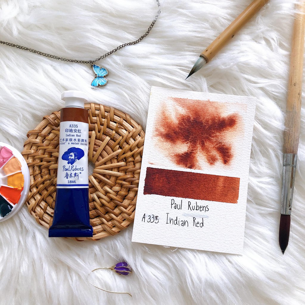 สีน้ำ-paul-rubens-เกรดอาร์ตติส-สี-indian-red-แบ่งขาย2ml