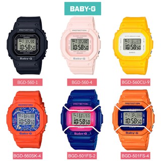 ภาพหน้าปกสินค้าCasio Baby-G นาฬิกาข้อมือผู้หญิง สายเรซิ่น รุ่น BGD-560 BGD-560-1 BGD-560-4 BGD-560-7 ที่เกี่ยวข้อง