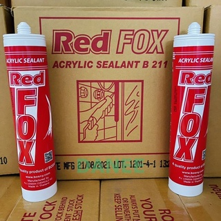 กาวอะคริลิค ซีแลนท์ แด๊ฟ กาวอะครีลิค แด๊ป (1ลัง20หลอด )430g acrylic sealant red fox redfox น้ำตาล ดำ ขาว เทา