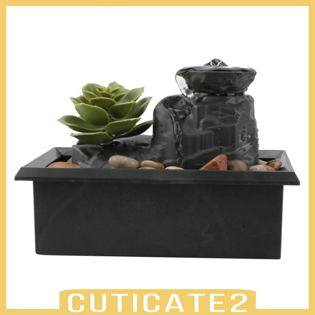 cuticate2-น้ําพุฮวงจุ้ยสําหรับตกแต่งโต๊ะทํางาน