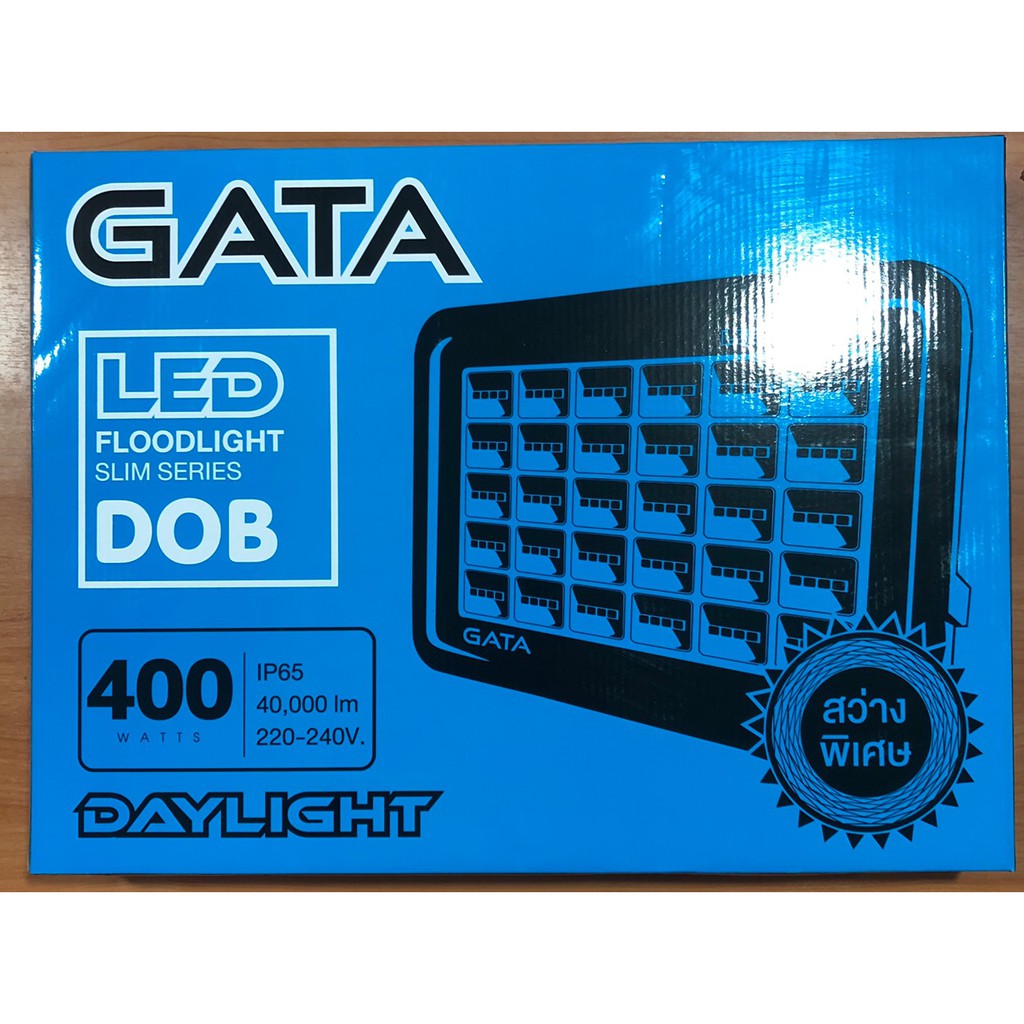 โคมฟลัดไลท์ LED 400W ทรง Slim DOB สีดำ | Shopee Thailand