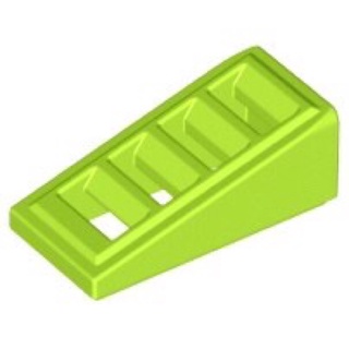 Lego part (ชิ้นส่วนเลโก้) No.61409 Slope 18 2 x 1 x 2/3 with 4 Slots