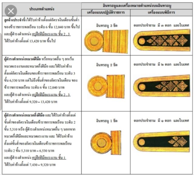 บ่าช่อลูกจ้างประจำ-3ดอก