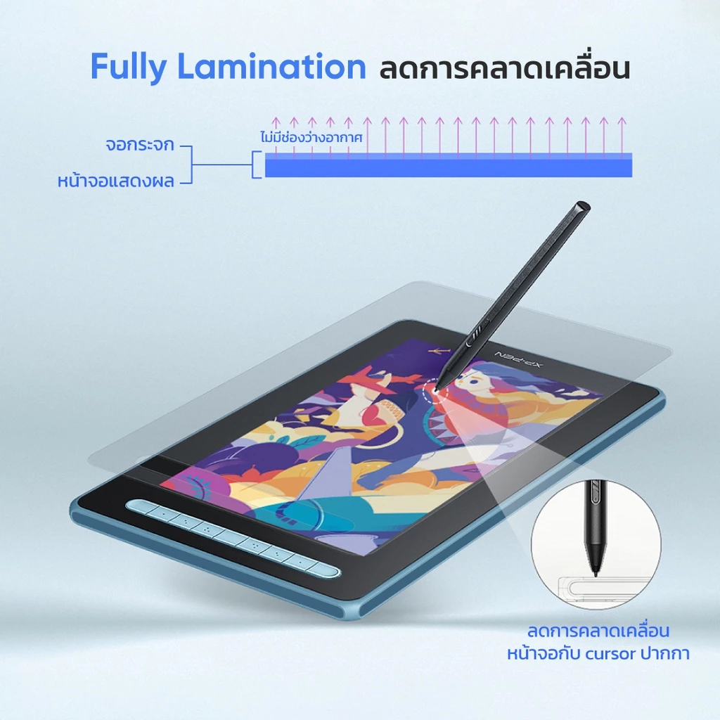 XPPen Artist 13 (2nd Gen) เมาส์ปากกา จอวาดรูป ขนาด 13.3 นิ้ว รับประกัน 2 ปี https://wayoza.com