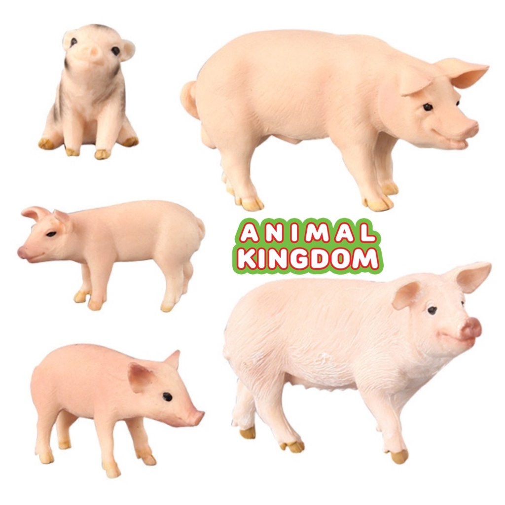 animal-kingdom-โมเดลสัตว์-หมู-พ่อแม่ลูก-ชุด-5-ตัว-จากหาดใหญ่