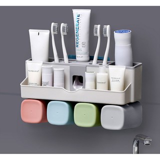 ภาพหน้าปกสินค้าอุปกรณ์เก็บแปรงสีฟัน บีบยาสีฟันอัตโนมัติ ที่เกี่ยวข้อง