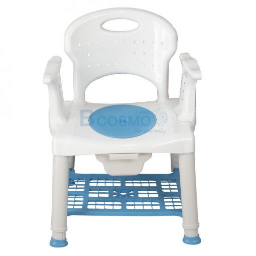 เก้าอี้นั่งถ่าย-พลาสติก-รุ่นy357u-เก้าอี้นั่งอาบน้ำ-มีพนักพิงหลัง-พร้อมถังรองสิ่งปฎิกูล-เหมาะสำหรับ-ผู้สูงอายุ