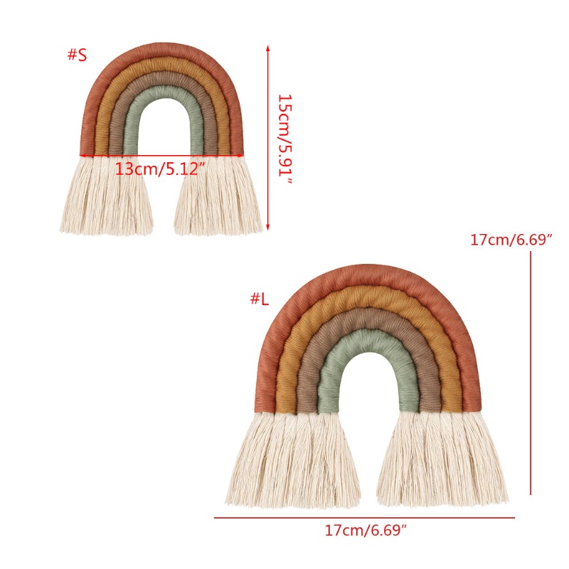 blala-โมบายถักมาคราเม่-สีรุ้ง-แฮนด์เมด-สําหรับแขวนตกแต่งผนังบ้าน-ห้องเด็ก