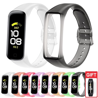 สายนาฬิกาข้อมือซิลิโคนใส แบบเปลี่ยน สําหรับ Samsung Galaxy Fit 2 SM-R220