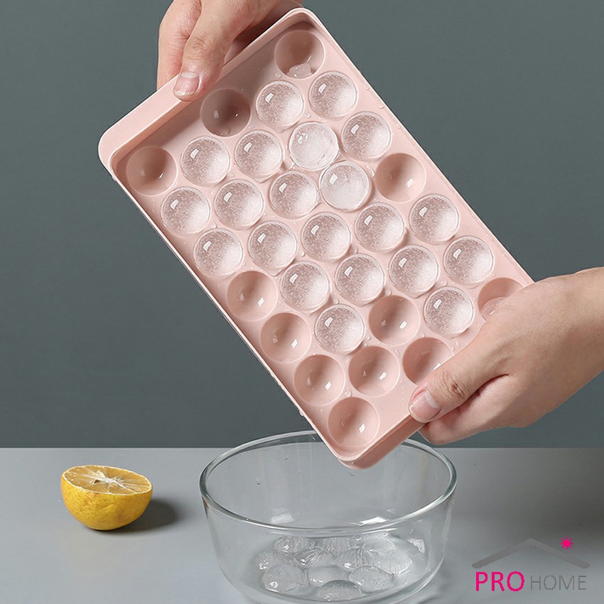 ภาพสินค้าแม่พิมพ์น้ำแข็งลูกปัดน้ำแข็งฮอกกี้น้ำแข็งกล่องน้ำแข็ง ice tray with cover จากร้าน prohomecenter บน Shopee ภาพที่ 4