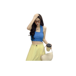 โปรโมชั่น : CicishopA1032 เกาะอก7สีคล้องคอ ไหมพรมผ้าร่อง เซ็กซี่โชว์หลัง ยืดได้เยอะ จิ๋วแต่แจ๋ว แซ่บมากกแม๊