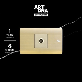 ART DNA รุ่น A85 TV Socket Size M สีทอง design switch สวิตซ์ไฟโมเดิร์น สวิตซ์ไฟสวยๆ ปลั๊กไฟสวยๆ