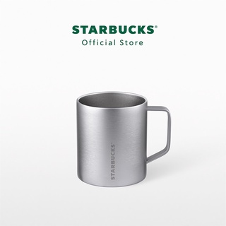 พร้อมส่งที่ไทย! Starbucks Brushed Grey Mug 14oz. แก้วน้ำ สตาร์บัคส์ สแตนเลสสตีล ของแท้ 100%