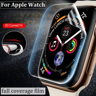 ภาพขนาดย่อของภาพหน้าปกสินค้าApplewatch ฟิล์ม ฟิล์ม เต็มจอ ลงโค้ง โฟกัส ฟิล์ม สำหรับ AppleWatch Sport Series 8/7 / 1 / 2 / 3 / 4 / 5/6 SE Nike s TPU Film Applewatch 7 ฟิล์ม size 41mm 45mm 38mm 40mm 42mm 44mm จากร้าน fortunetimes02.th บน Shopee