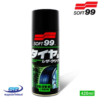 สินค้า Soft 99 น้ำยาทำความสะอาดยางรถ Tire Spray Wax 420ml Made In Japan