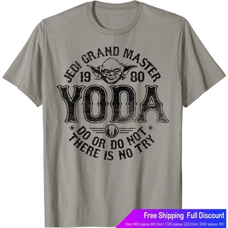 สตาร์วอร์สเสื้อยืดยอดนิยม Star Wars Yoda Master 1980 Do Or Do Not T-Shirt T-Shirt star wars Short sleeve T-shirts;Ht