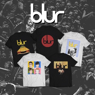 เสื้อยืด พิมพ์ลายวง Kaos Britpop Blur Series DTG Kornit สําหรับผู้ชาย