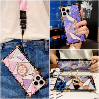 Samsung Galaxy Note 20 Ultra Note 8 9 Note 10 plus A91 S10lite A12 Square electroplating diamond flashing splicing bracket phone case