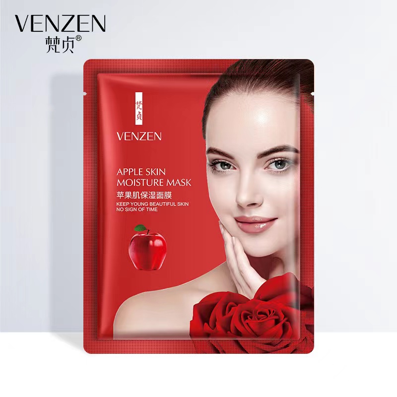 มาร์กหน้าแอปเปิ้ล-venzen-apple-skin-moisture-mask-หน้าขาวกระจ่างใส-ผิวเนียนนุ่ม-ชุ่มชื้น