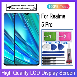 6.3&quot; อะไหล่หน้าจอสัมผัสดิจิทัล LCD แบบเปลี่ยน สําหรับ Realme 5 Pro