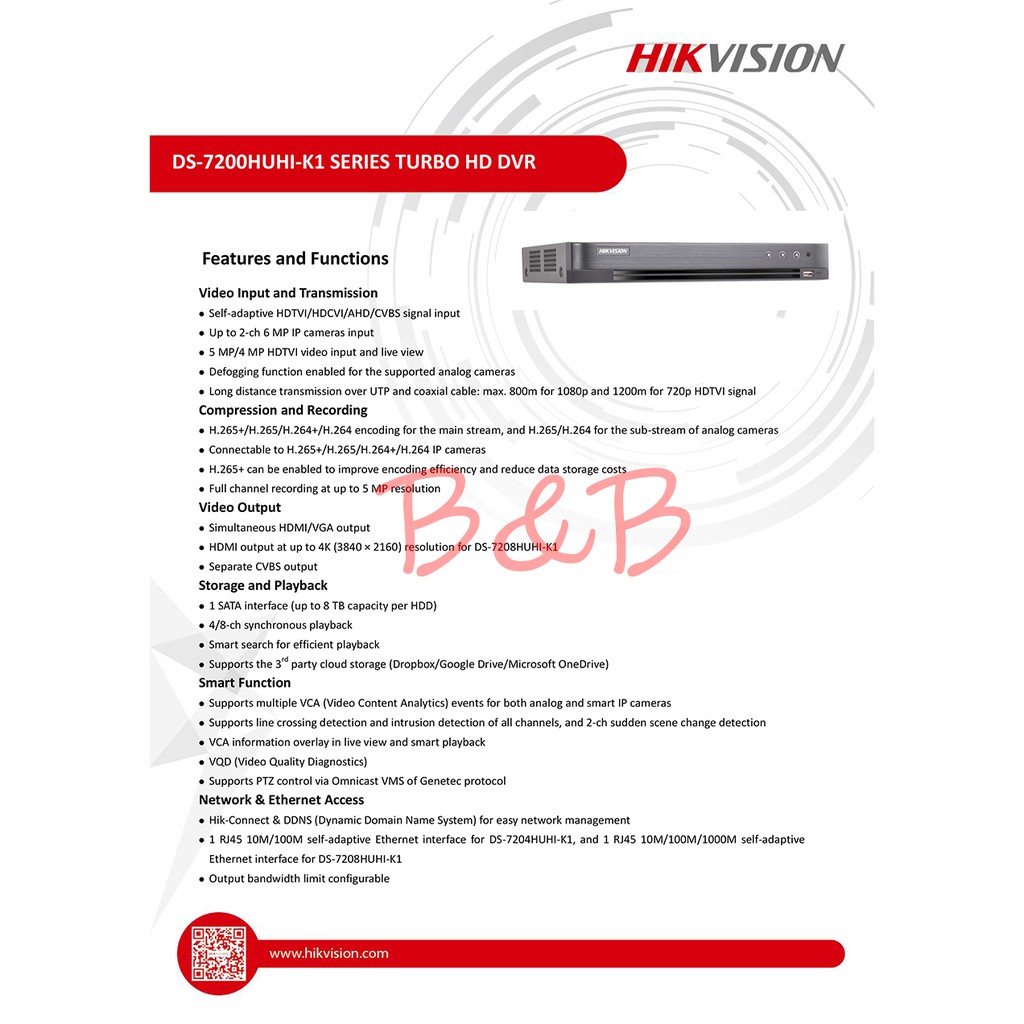 hikvision-dvr-เครื่องบันทึกกล้องวงจรปิด-ds-7208huhi-k1-8ch-h-265-by-billion-and-beyond-shop