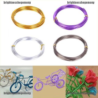 {Brighthegemony} ลวดอลูมิเนียม 1 มม. 1.5 มม. 2 มม. 2.5 มม. สําหรับทําเครื่องประดับ DIY