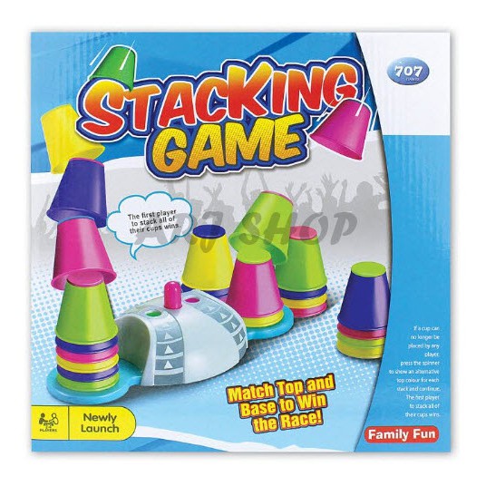 stacking-game-ภาษาอังกฤษ-เกมเรียงแก้ว-speed-cups-quick-cup-stack-เกมต่อถ้วย-เกมครอบครัว-เกมส์เสริมพัฒนาการ