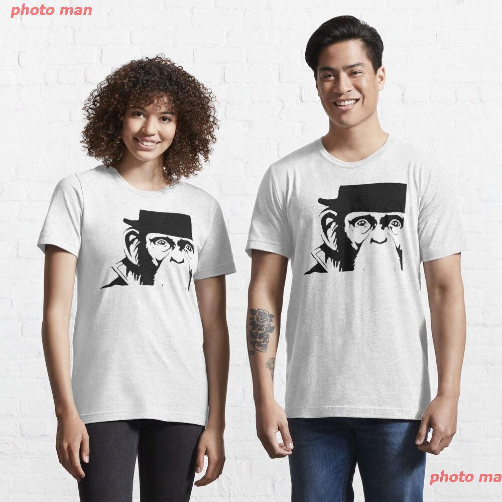 ลิง-โมเดลระเบิด-ผู้ชายและผู้หญิง-กอริลลา-สัตว์-ผู้ชาย-เสื้อยืด-lancelot-link-chimp-face-essential-t-shirt-เสื้อคู่-เสื้อ