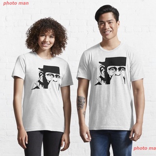 ลิง โมเดลระเบิด ผู้ชายและผู้หญิง กอริลลา สัตว์ ผู้ชาย เสื้อยืด Lancelot Link Chimp Face Essential T-Shirt เสื้อคู่ เสื้อ