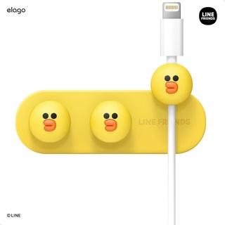 elago x LINE FRIENDS Collection Magnetic Cable Management Buttons [3 Styles] แม่เหล็กอุปกรณ์จัดระเบียบสายชาร์จ