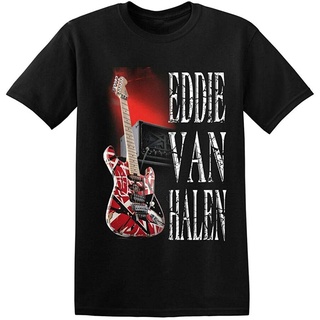 เสื้อยืดโอเวอร์ไซส์เสื้อยืด ผ้าฝ้ายแท้ พิมพ์ลาย Eddie Van Halen Guitar 5150 แฟชั่นสําหรับผู้ชายS-3XL