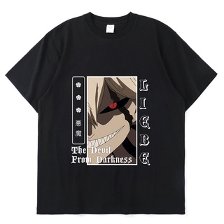 เสื้อยืดแขนสั้นลําลอง ผ้าฝ้าย ทรงหลวม พิมพ์ลายการ์ตูนอนิเมะ Black Clover Asta สไตล์ญี่ปุ่น และญี่ปุ่น เหมาะกับฤดูร้อน สํ
