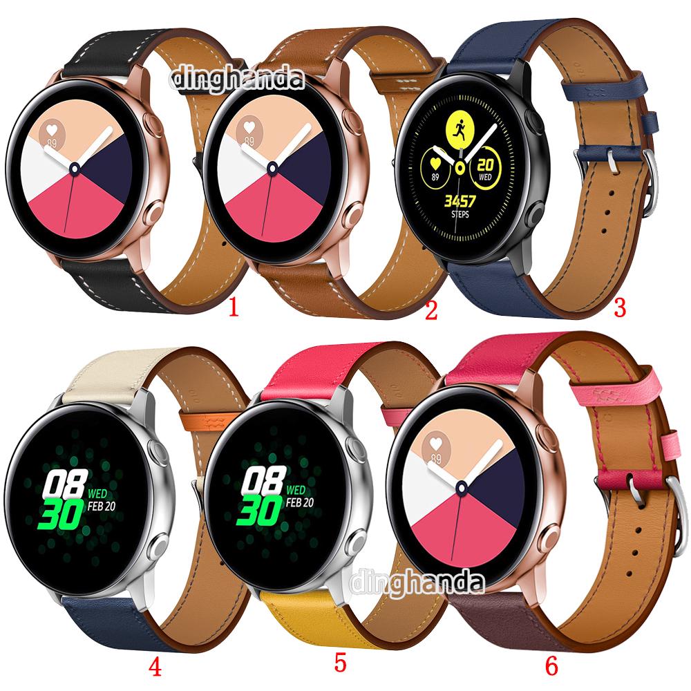 ภาพหน้าปกสินค้าสายนาฬิกาแทนสายหนังสำหรับ Samsung Galaxy Watch Active 2 ที่เกี่ยวข้อง