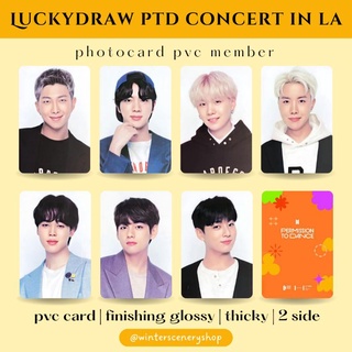 Bts โฟโต้การ์ด PVC - อนุญาตให้เต้นบนเวที LA (อย่างเป็นทางการ)