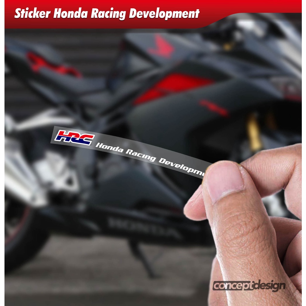 สติกเกอร์พัฒนาการแข่งรถ-honda