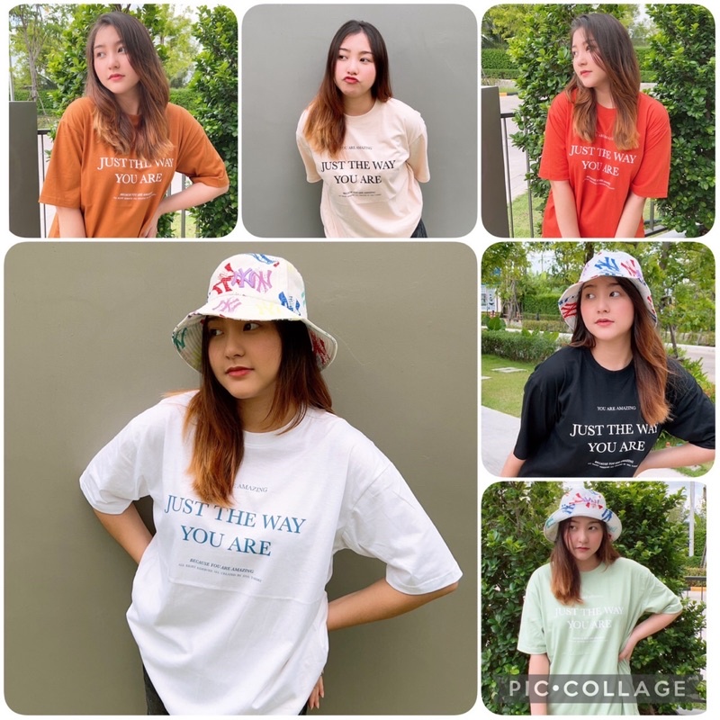 new-เสื้อยืด-oversize-มินิมอล-ลายสกีนตัวหนังสือ-อก44-ผ้าcotton100