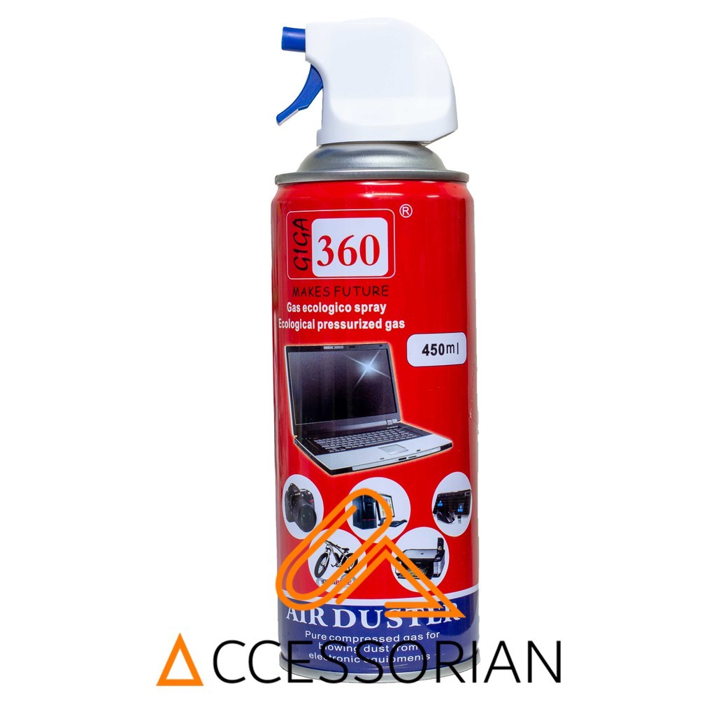 สเปรย์ลมกำจัดฝุ่น-giga-360-air-duster-450ml-ทำความสะอาดหรือไล่ความชื้นกล้อง-เลนส์-หรือ-วงจรอิเลคโทรนิคส์