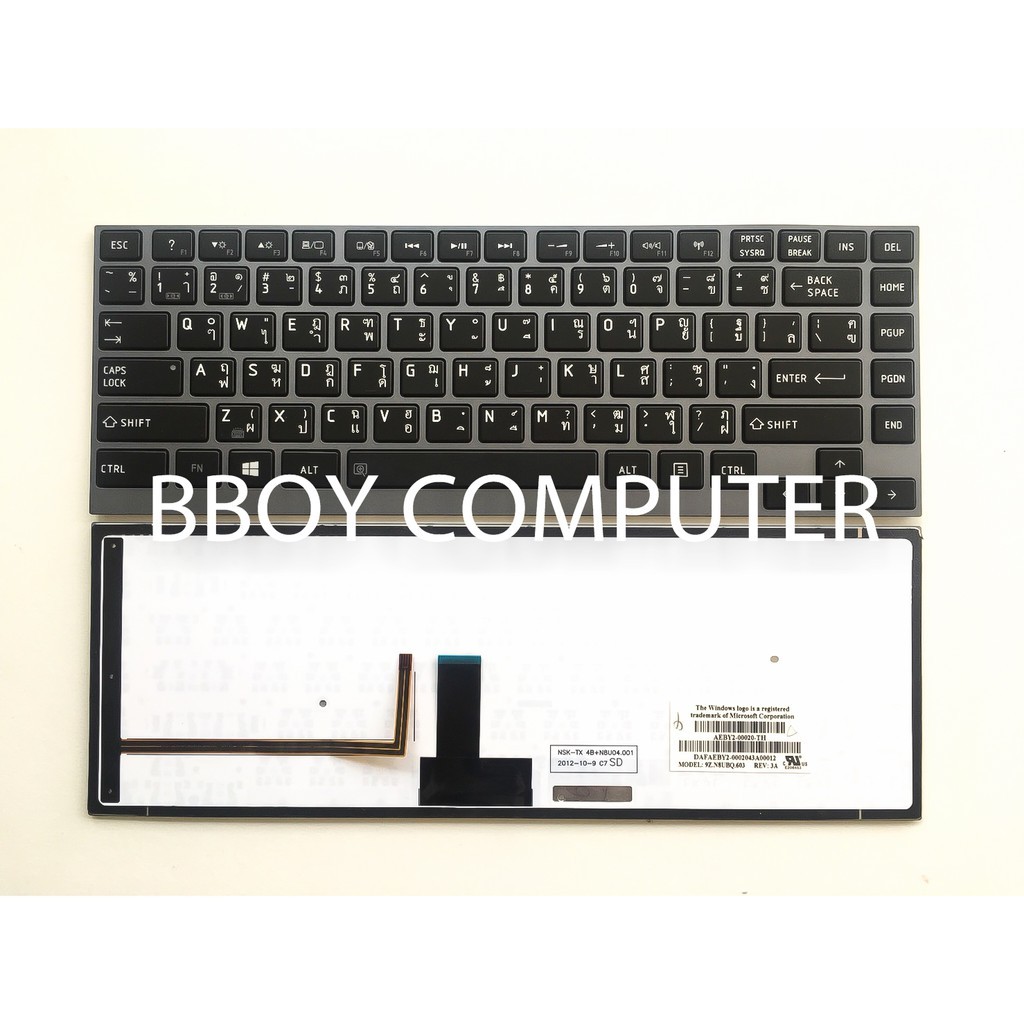 toshiba-keyboard-คีย์บอร์ด-toshiba-portege-z930-r930-r935-z830-ไทย-อังกฤษ