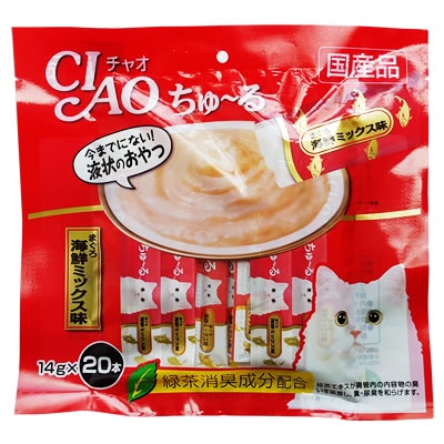 ciao-เชา-ชูหรุ-ขนมแมวเลีย-ครีมแมวเลีย-รส-ปลาทูน่า-แพ็คจัมโบ้-20x14g-แถมฟรีขนมแมวเลียซองเล็ก