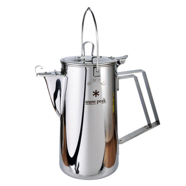 Snow Peak Classic Kettle - 1.8L Stainless Steel, 4.5" X 9.7", For Camping Fires - View #2