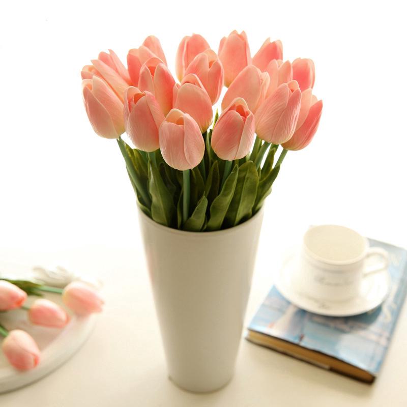 ดอกทิวลิปประดิษฐ์ สีสันสดใส สําหรับตกแต่งบ้าน 1 ชิ้น
