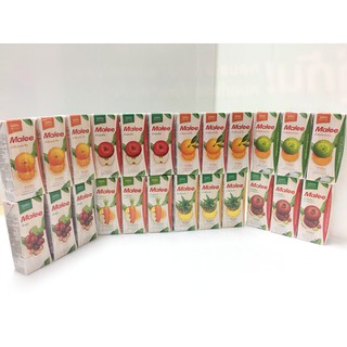 (แพ็ค 3) Malee Fruit Juice มาลี น้ำผลไม้ 100% มี 8 รส 200 มล.