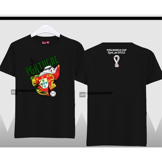 เสื้อยืด พิมพ์ลาย World Cup 2022 Portugal State สําหรับผู้ชาย และผู้หญิง 2022S-5XL