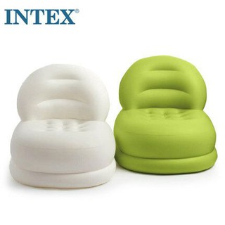 INTEX เก้าอี้เป่าลม (สีขาว/สีเขียว) Inflatable Intex Chair (White/Green)