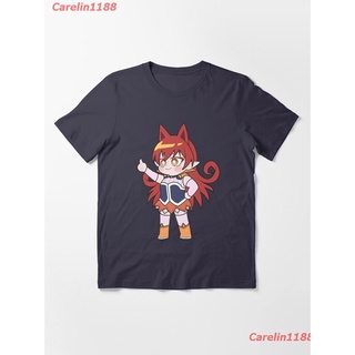 New Mairimaa Iruma-kun Azazel Ameri Chibi Essential T-Shirt ผู้หญิง ดพิมพ์ลาย ดผ้าเด้ง คอกลม cotton แฟชั่น sale Unis