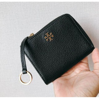 🎀 กระเป๋าสตางค์ ใส่เหรียญ สีดำ 61448 Tory Burch Carter Zip coin case