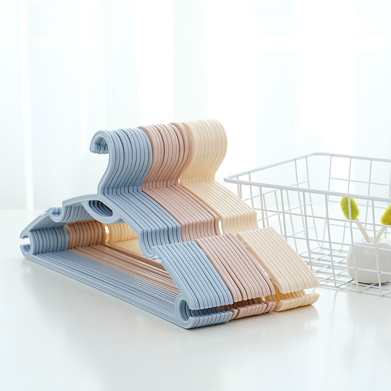 ในบ้าน-ราวแขวนผ้าป้องกันการลื่นไถลในครัวเรือน-10-ชิ้นรองรับพลาสติกสำหรับผู้ใหญ่หนาไม้แขวนเสื้อมัลติฟังก์ชั่นราวตากผ้
