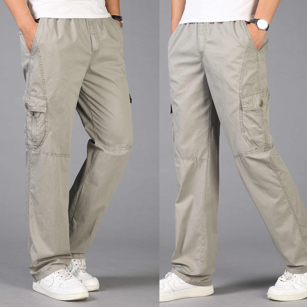 ภาพสินค้ารุ่น 2011 กางเกงขายาวคาร์โก้ เอวยืด มีเชือกผูก จากร้าน banpha_by_rachi บน Shopee ภาพที่ 3